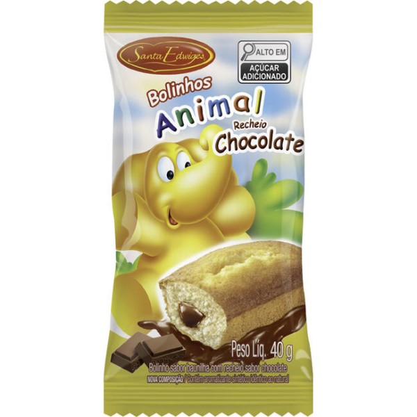 Bolinho Santa Edwiges Baunilha com Chocolate Pacote com 40g