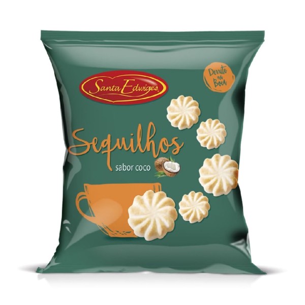 Encontraproduto.com.br - Biscoito Sequilhos Santa Edwiges Coco Pacote com 100g