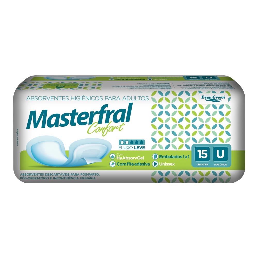 Masterfral Confort Absorvente Pós Parto C/15