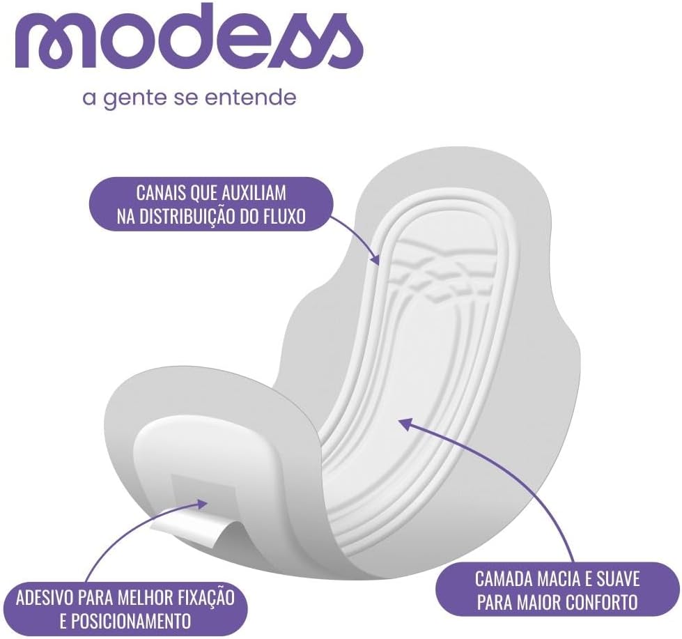 Encontraproduto.com.br - Absorvente Modess Suave Com Abas 16 Unidades