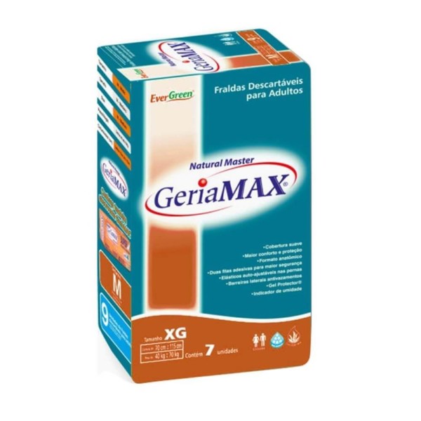 Encontraproduto.com.br - Fraldas Geríatrica Descartaveis Adulto Geriamax Xg C/7