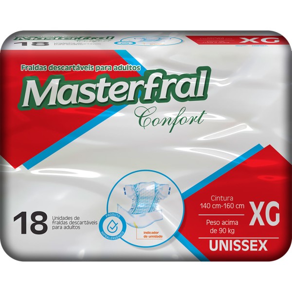 Encontraproduto.com.br - Fralda Geriátrica Descartável Confort Masterfral G com 18un