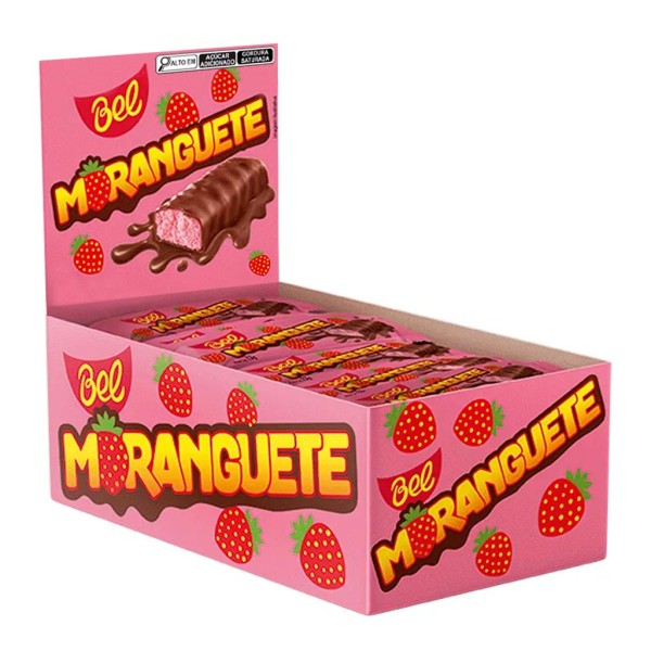 Bombom Morango Cobertura Chocolate Moranguete c/24 - Bel