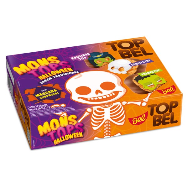 Encontraproduto.com.br - Top Bel Marshmallow MonsTops Halloween c/12 - Bel