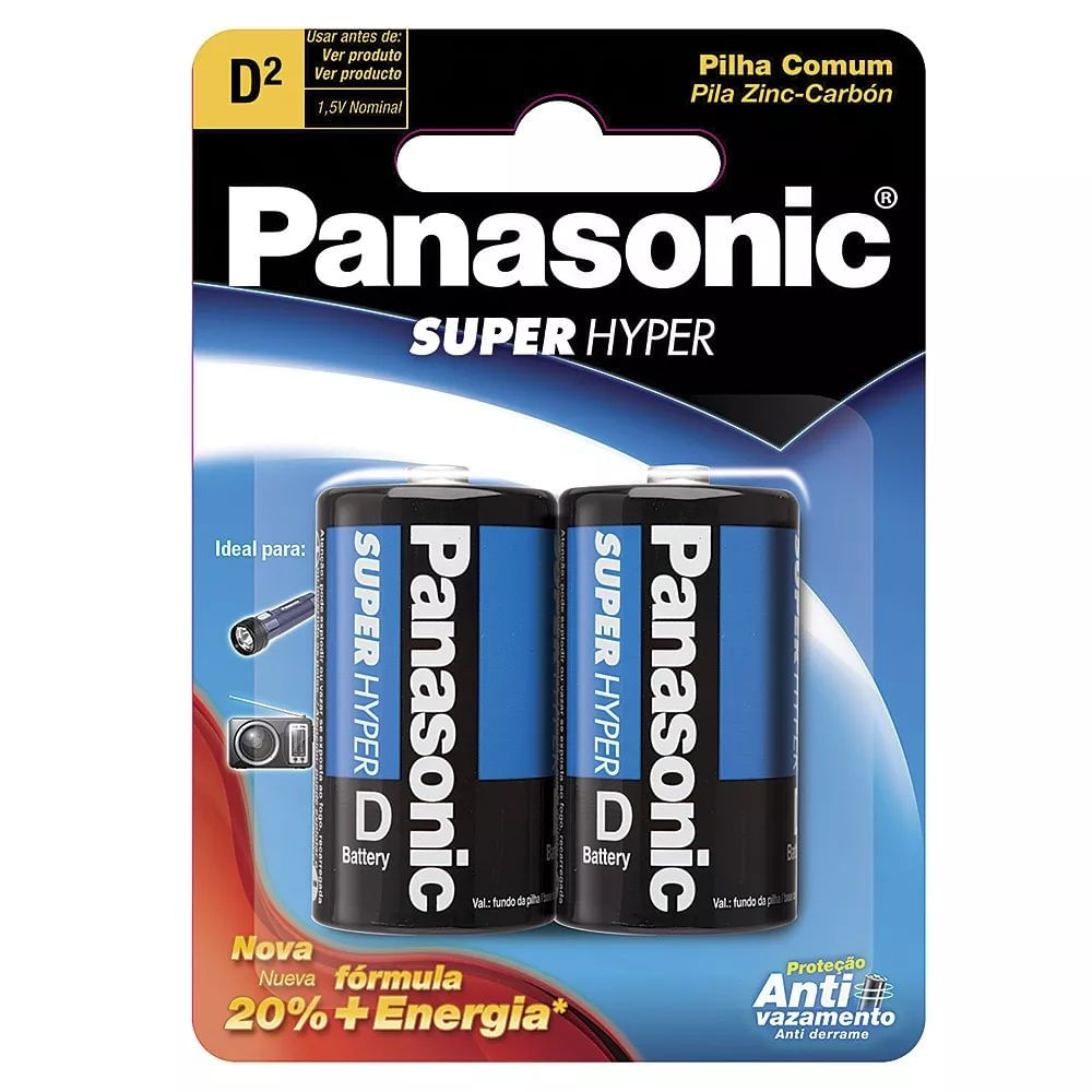 Encontraproduto.com.br - Pilha Panasonic Grande 1shs Com 2unidades