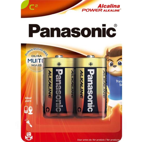 Encontraproduto.com.br - Pilha Panasonic Alka Lr14-2b Com 2unidades
