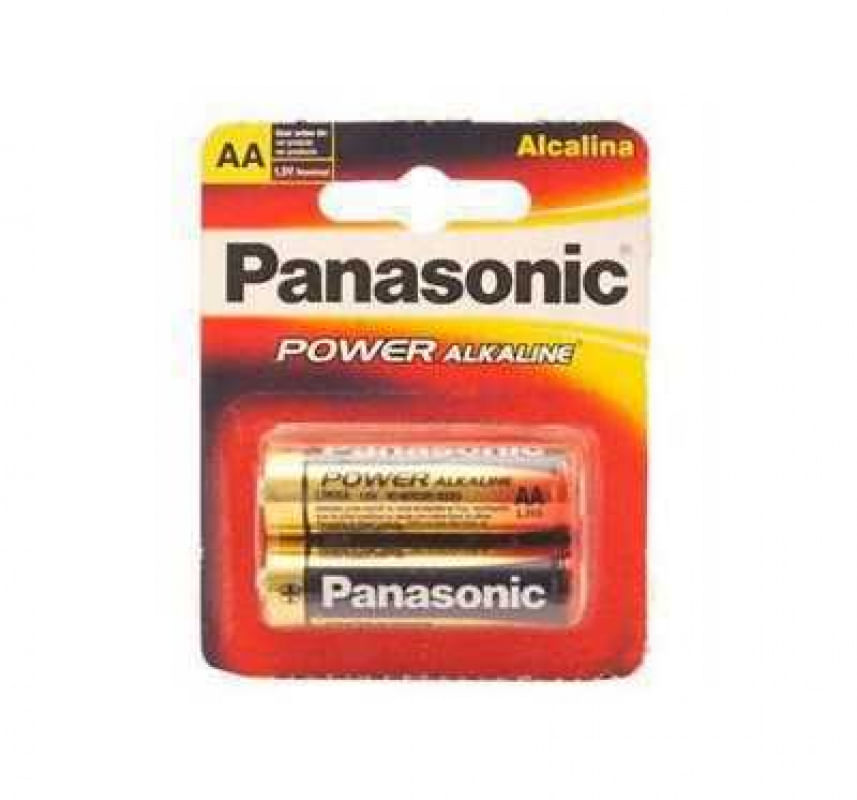 Encontraproduto.com.br - Pilha Panasonic Alcalina AA Pequena | Com 2 Unidades