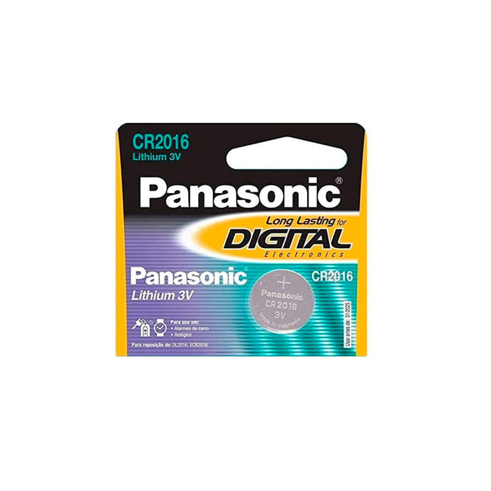 Pilha Panasonic de Lithium Botão com 5 Unidades