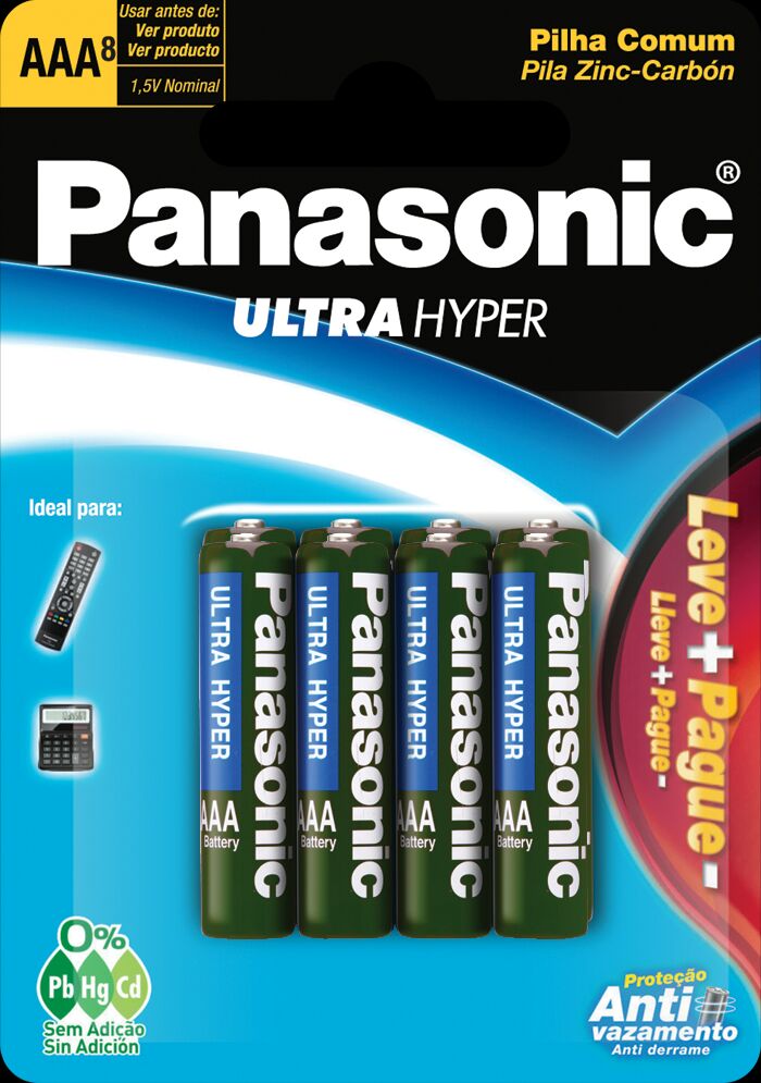 Encontraproduto.com.br - Pilha Palito Panasonic Pacote com 8 unidades
