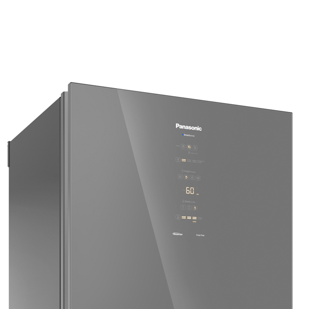 Encontraproduto.com.br - Geladeira Panasonic BB65 Diamond Glass Inverse Frost Free 450L Inverter A+++ - NR-BB65GVFM