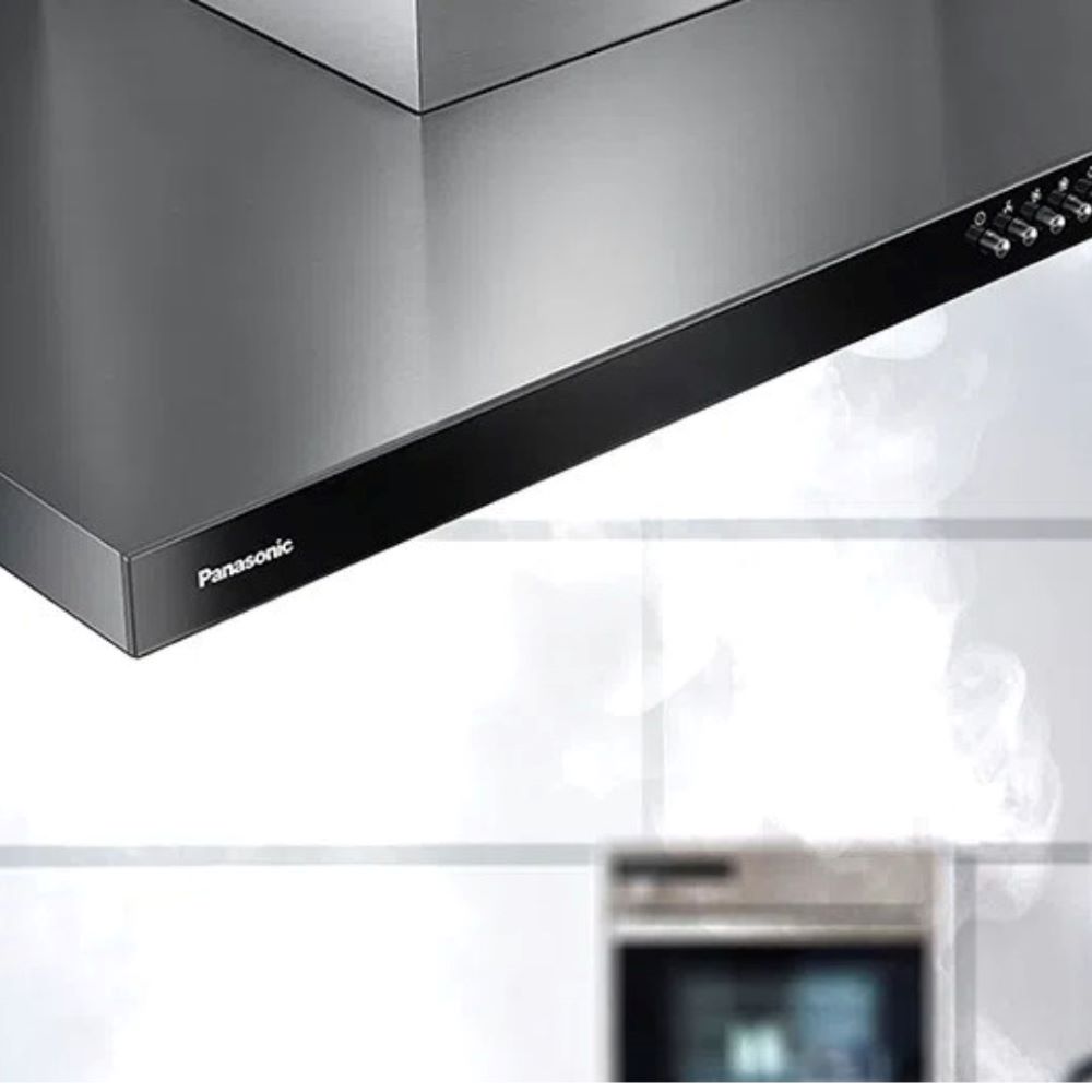 Encontraproduto.com.br - Coifa Panasonic Black Glass 90cm FV-9HSDB2