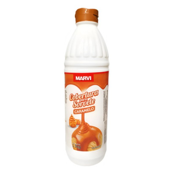 Encontraproduto.com.br - Cobertura Marvi Para Sorvete Caramelo 300g