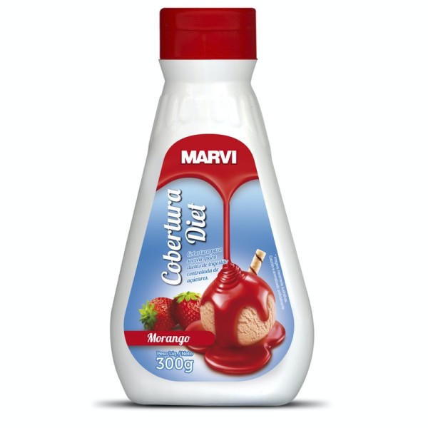 Encontraproduto.com.br - Cobertura Morango Diet 300G  Marvi