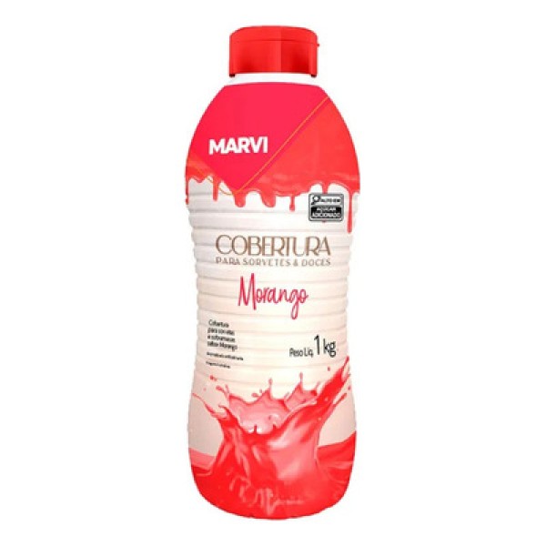 Cobertura de Morango 1kg MARVI