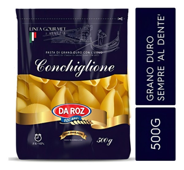 Encontraproduto.com.br - Macarrão Grano Duro Da Roz Conchiglione Pacote com 500g