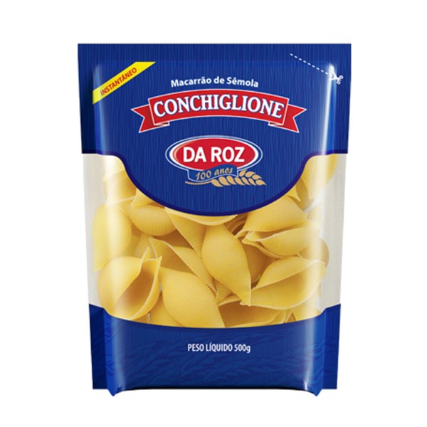 Encontraproduto.com.br - Macarrão Grano Duro Da Roz Conchiglione Pacote com 500g