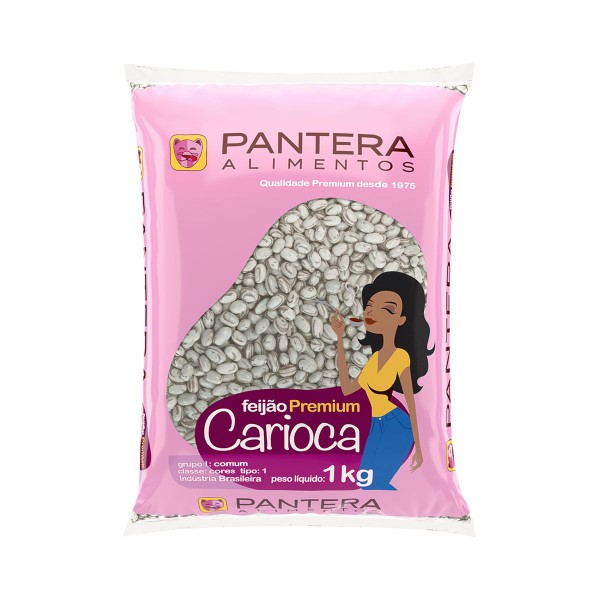 Encontraproduto.com.br - Feijão Carioca Pantera Tipo 1 Pacote com 1kg