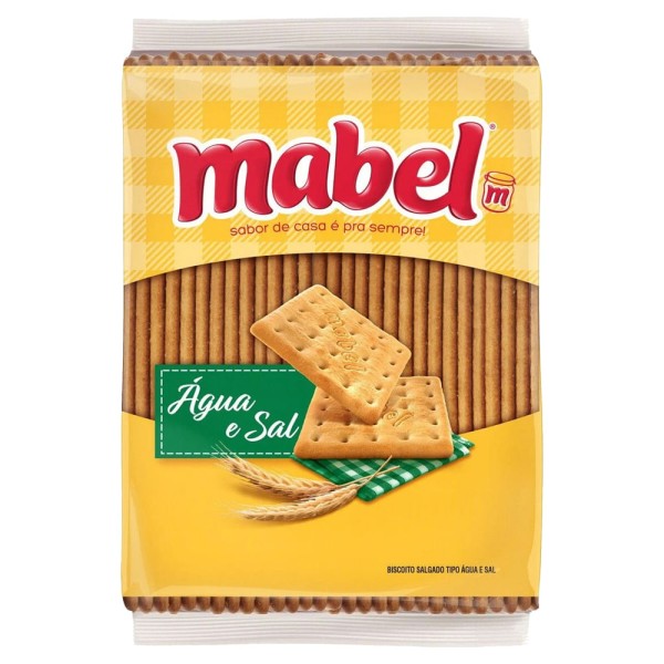 Encontraproduto.com.br - Biscoito Mabel Água e Sal Pacote com 300g