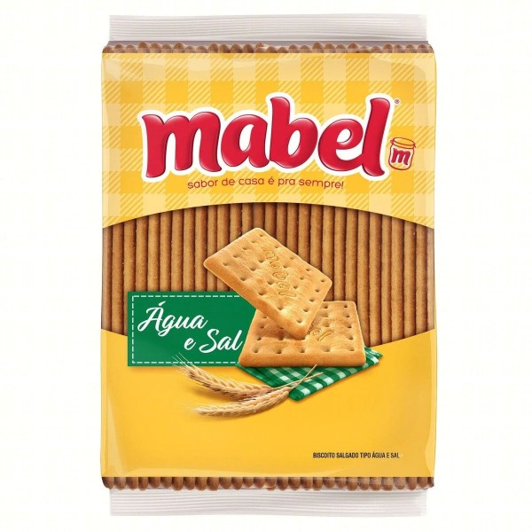 Encontraproduto.com.br - Biscoito Mabel Água e Sal Pacote com 300g