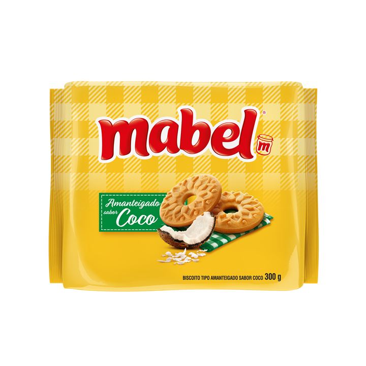 Encontraproduto.com.br - Biscoito Amanteigado Mabel Coco Pacote com 300g
