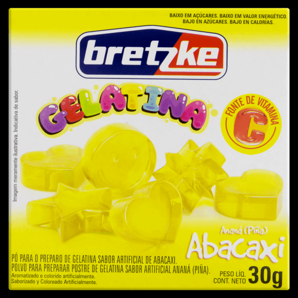 Encontraproduto.com.br - Gelatina Pó Abacaxi Bretzke Caixa 30g