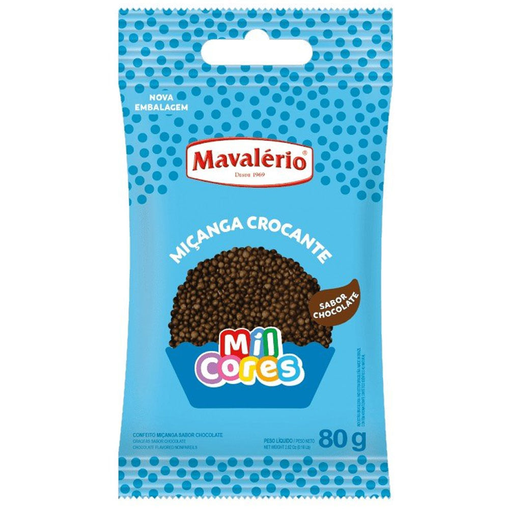 Encontraproduto.com.br - Confeito Miçanga Brigadeiro Mil Cores 80g - Mavalério