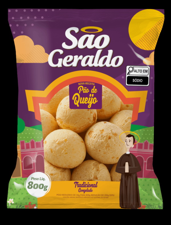 Encontraproduto.com.br - Pão De Queijo São Geraldo Tradicional Cru Congelado 800g