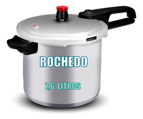 Panela de Pressão Arno 7,6 Litros Segura Fechamento Externo Polida Rochedo R3F2K4A1