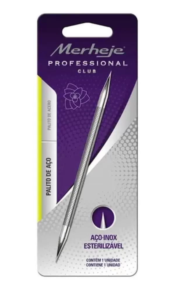 Encontraproduto.com.br - Palito de Unha Inox Merheje Profissional 1 Unidade