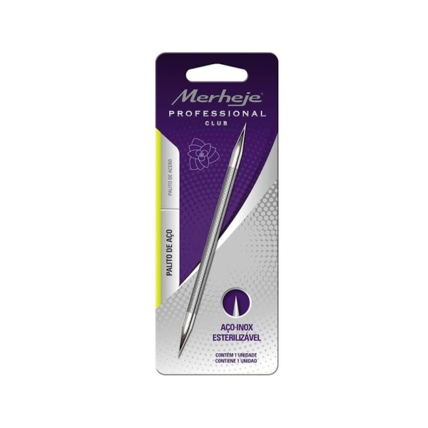 Encontraproduto.com.br - Palito de Unha Inox Merheje Profissional 1 Unidade