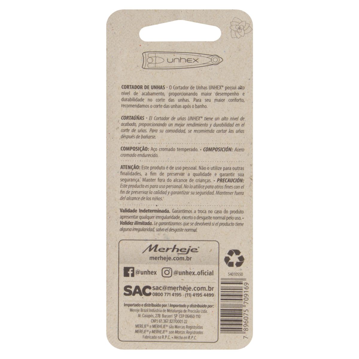 Encontraproduto.com.br - Cortador de Unha Merheje Unhex