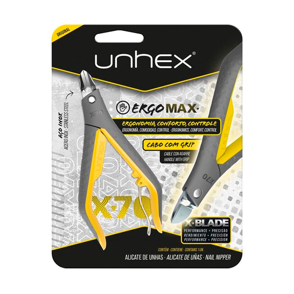 Encontraproduto.com.br - Alicate Unhas X- 70 Mix Cores Sortidas 1 Unidade Aço Inox