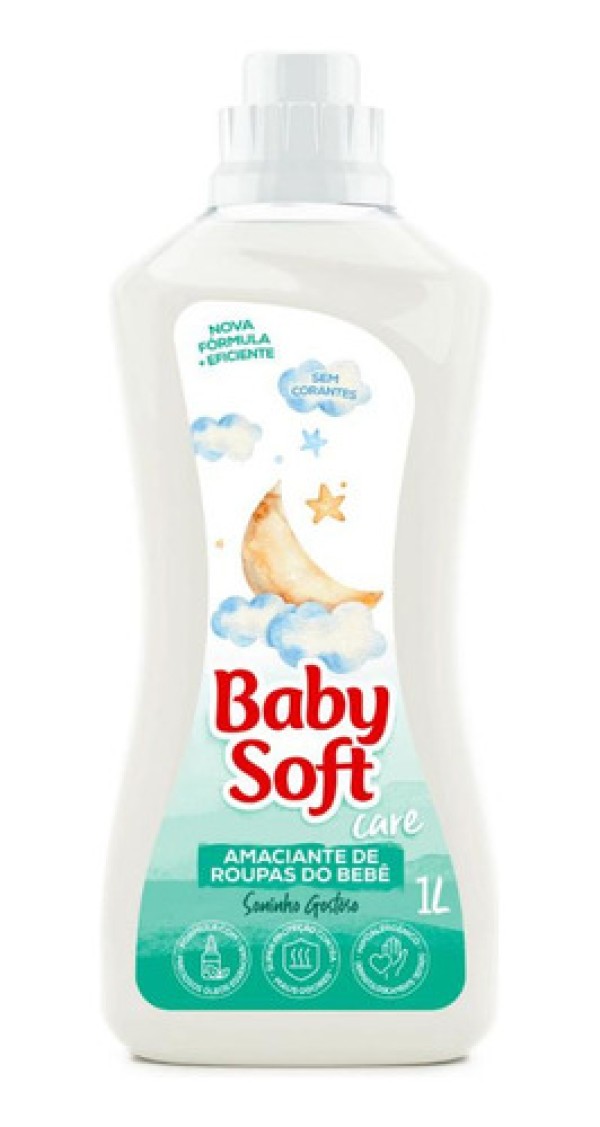 Amaciante para Roupas Baby Soft Care Camomila e Flores de Algodão 1L