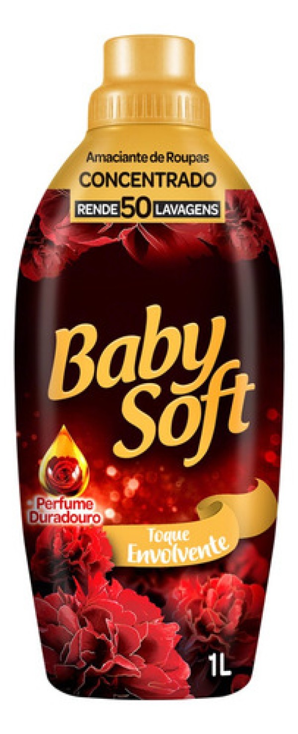 Amaciante de Roupa Concentrado Baby Soft Toque Envolvente 1L