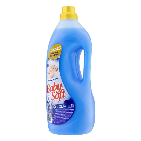 Encontraproduto.com.br - Amaciante de Roupas Baby Soft Carinho Azul Frasco com 2L