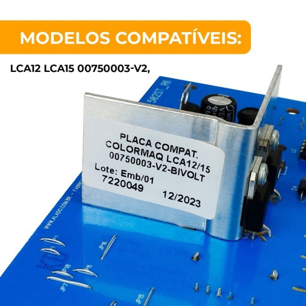 Encontraproduto.com.br - Placa Controle Lavadora Colormaq Lca12 Lca15 00750003-v2 único
