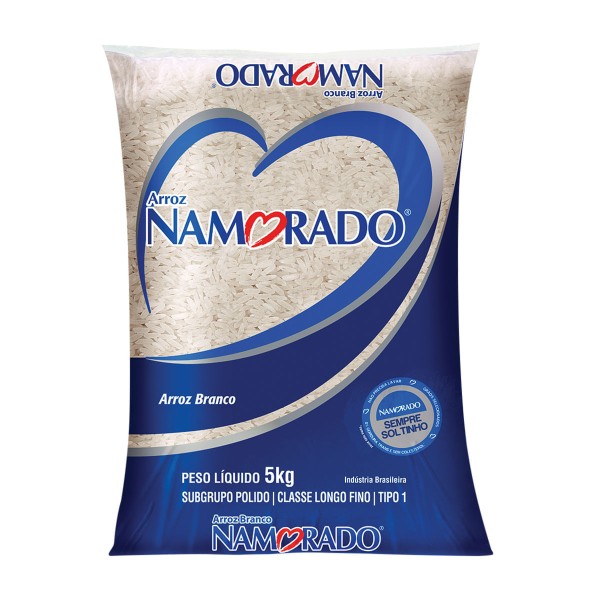 Encontraproduto.com.br - Arroz Namorado Agulhinha Tipo 1 Pacote com 5kg