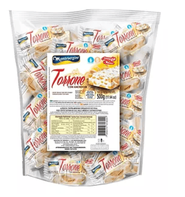 Encontraproduto.com.br - Torrone Montevérgine Amendoim Pacote com 500g