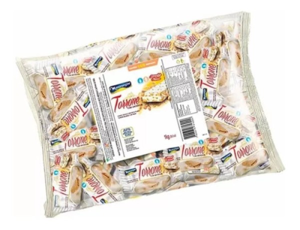Encontraproduto.com.br - Torrone com Amendoim 1kg - Montevérgine