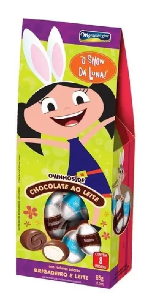 Ovo de Páscoa Montevérgine Luna Sortido Caixeta com 85g