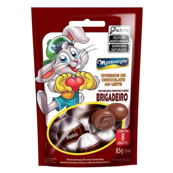 Encontraproduto.com.br - Ovinhos Montevérgine Recheio Brigadeiro 85g