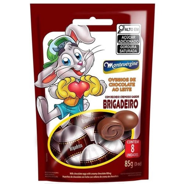 Encontraproduto.com.br - Ovinhos Montevérgine Recheio Brigadeiro 85g