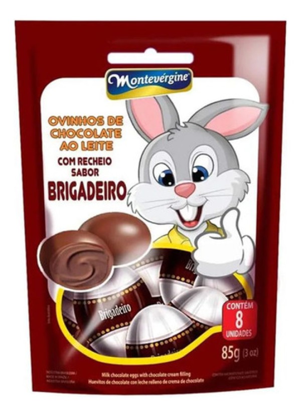 Ovinhos Montevérgine Recheio Brigadeiro 85g