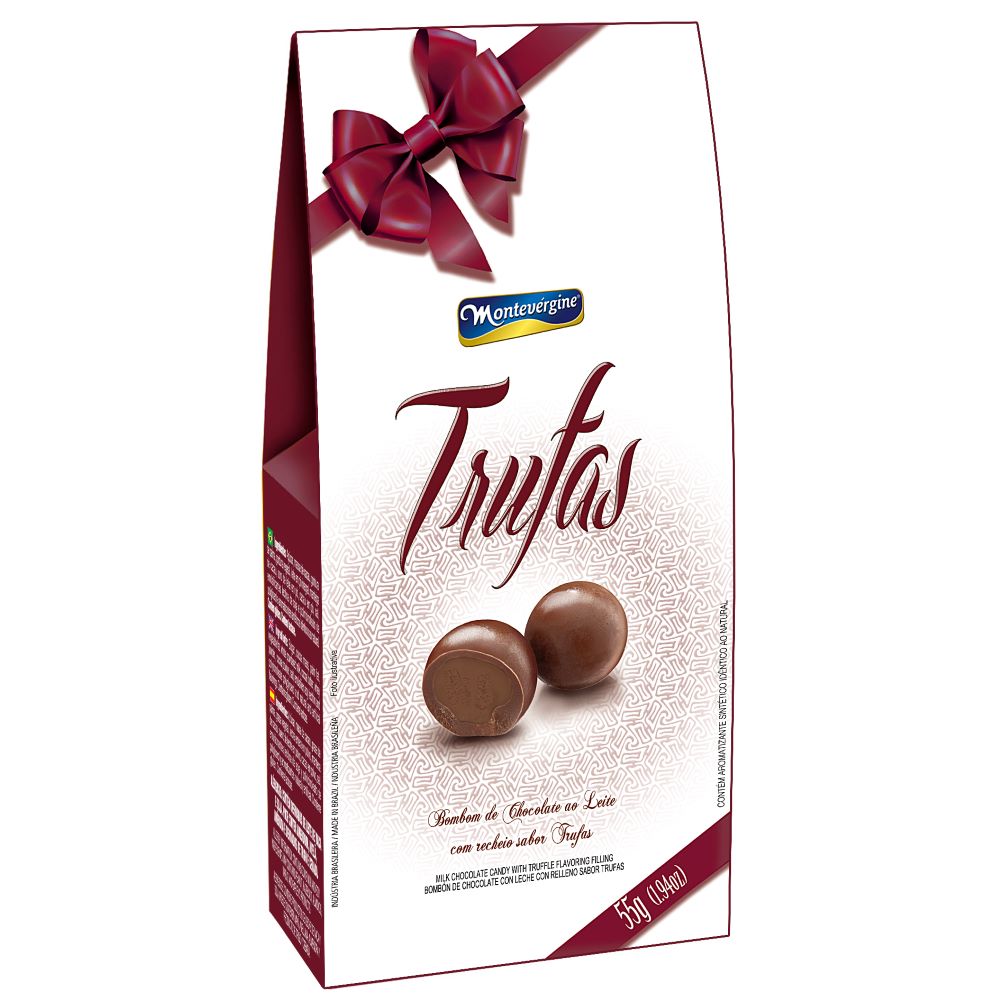 Encontraproduto.com.br - Bombom de Chocolate Recheio Trufa 55g - Montevérgine