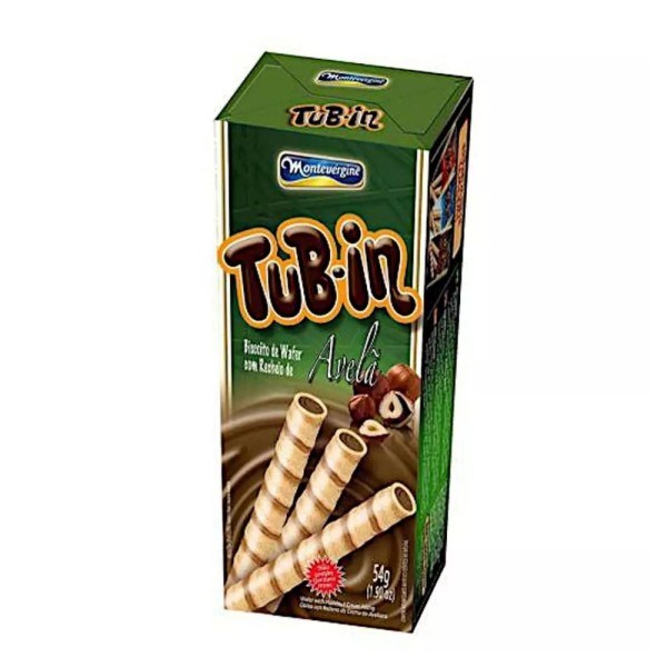 Encontraproduto.com.br - Biscoito Montevérgine Tub-In Avelã Caixeta com 48g