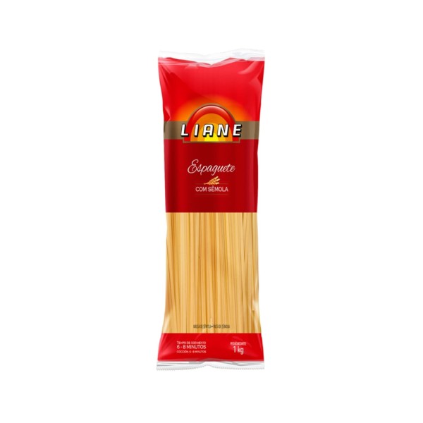 Encontraproduto.com.br - Macarrão Espaguete LIANE C/ Sêmola Pacote 1kg