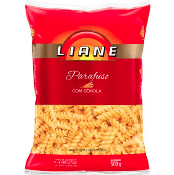 Encontraproduto.com.br - Macarrão LIANE Parafuso C/Semôla Pacote 500g