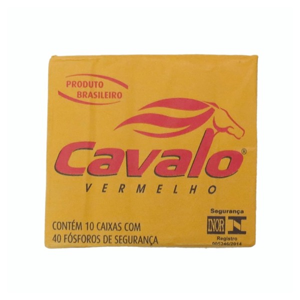 Encontraproduto.com.br - Fósforos Cavalo Vermelho Com 10 Caixas