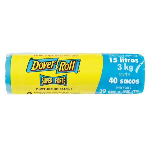 Encontraproduto.com.br - Saco p/ Lixo Dover-Roll Super Forte 15l