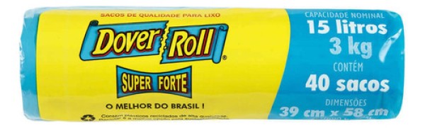 Encontraproduto.com.br - Saco p/ Lixo Dover-Roll Super Forte 15l